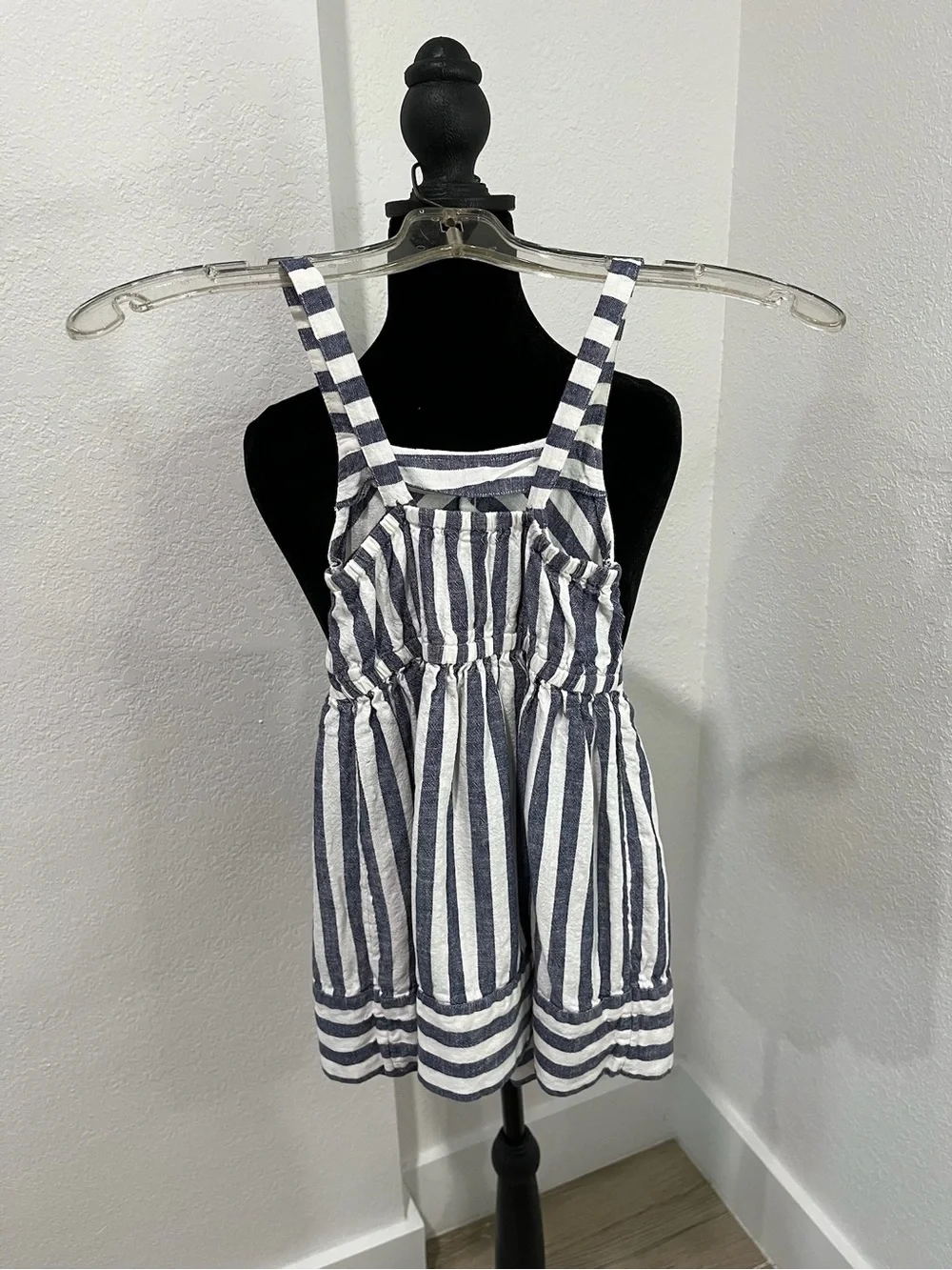 Carter's Navy and White Striped Sundress